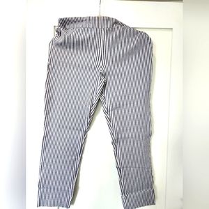 Ankle pinstripe pants
